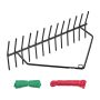 24 Inch Double Sided Aquatic Weed Rake with Rope, Lightweight Pond Cleaning Tool