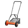Push lawn mower 35 cm, 5 blades, manual, with reels and basket