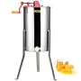 Manual honey extractor, 3-frame stainless steel spinner