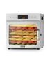 Electric food dehydrator, 8 stainless steel trays, 400 W, adjustable temperature, 24-hour timer