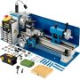 Mini desktop metal lathe, 17.8x35.6 cm, 550 W, 2250 rpm, 3 jaw chucks, CNC, digital display