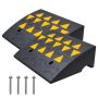Rubber curb ramps, 6 inches, 2 pcs., 15 t load capacity