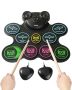 Electric drum set for kids, 9 pads, MIDI, headphone jack