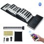Roll-up 88-key digital piano with 128 rhythms and LED display