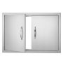 Double stainless steel grill door 711x482 mm for outdoor kitchen