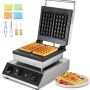 Commercial waffle iron, 2 pcs, 2000 W, stainless steel, Belgian