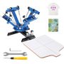 Screen printing machine 4 colors, 1 station, 54x45 cm double-layer palette