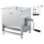 Manual stainless steel meat mixer, 80 L capacity