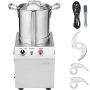 Food and vegetable chopper, 4 L, stainless steel, with 2 S-shaped blades
