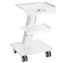Laboratory metal three-layer trolley with wheels, 100 kg