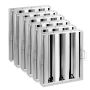 Commercial Range Hood Grease Filter, Stainless Steel, 15.5x19.5 in. (6 pcs.)