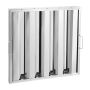 Commercial Stainless Steel Range Hood Filter, 19.5x19.5 Inch, 4 Grooves