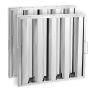Commercial range hood stainless steel filter, 19.5x19.5 inches, 2 pcs.