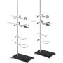 Steel laboratory stand with clamps, 59.9 cm