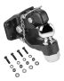 Pin-shaped hook for 2.5-3 inch lunette ring, 30,000 lb. towing capacity, black powder coating