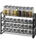 Removable spice rack for cabinets, 4 jars, 15.8x10.7 inches