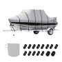Boat cover 20-22 feet, for T-type roof, 600D PU oxford, gray