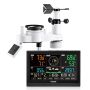 7-in-1 wireless weather station, solar powered, 190.5 mm VA display