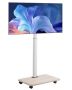 Mobile TV stand with wheels, for 32-70" screens, height adjustable, 25° rotation