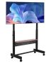 Mobile TV cart 55-100 inches, height adjustable with tray, up to 92 kg, VESA 800x600 mm