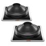 2 pcs. 6.75-14" roof pipe sealing tips, flexible EPDM tape, metal base
