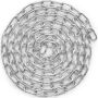 Galvanized coil chain 3/16" x 10', 1100 lb load, quick connectors