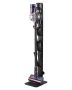 Vacuum cleaner stand, compatible with dyson V6-V15, black, with hooks
