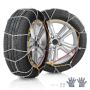 Snow tire chains, 2 pcs., manganese steel, silver, for cars, pickups, SUVs