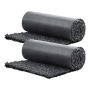 Rubber Mulch for Landscaping, Black, 2 Rolls, 96x22 Inch