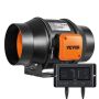 Built-in 6-inch duct fan with EC motor