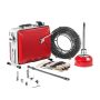 Electric sewer cleaning machine, 400 W, 20 m steel cable, for pipes 50–110 mm