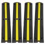 Rubber cable protection ramp 100x15x3.1 cm, 4 channels