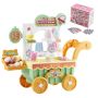 Ice cream cart for kids with 27 accessories and light effects