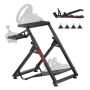 Racing steering wheel adjustable and foldable stand for game simulator