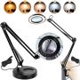 Magnifying glass with light and base, 5×, 10.9 cm lens, 5 colors