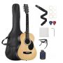 Dreadnought acoustic guitar 39 inch set with case
