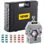 Portable hydraulic pipe press tool with 4 dies