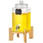 Beverage dispenser with stand, 1.5 gallon (5.5 L), glass, stainless steel tap