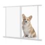 RV screen door guard, 660x610 mm, aluminum, white, pet mesh