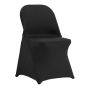 Stretchy black spandex chair covers, 50 pcs., washable