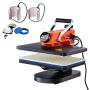 Heat press 12x15 cm, 6 in 1, for sublimation, heat transfer