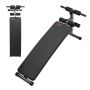 Reclining folding abdominal press bench, steel, adjustable