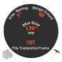 Replacement 13ft Round Trampoline Jumping Mat, UV Resistant