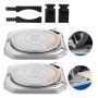 Wheel alignment turning plates, 2 pcs., 2 t lifting capacity, 360° rotating