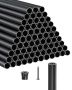 Aluminum stair railing, 36 inches, matte black, waterproof