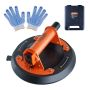 Industrial glass vacuum suction cup, 20.3 cm, ABS handle, carrying case