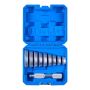 Bearing pressing and extraction tool set, 10 pcs., aluminum