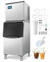Commercial Ice Maker 500LBS with 250LBS Storage Bin