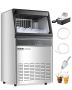 Commercial ice maker, 33 lb capacity, LED display, self-cleaning