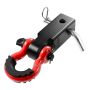 D-ring hitch attachment, 2 inch, for heavy duty towing accessories